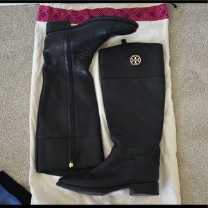 Tory Burch Leather Riding Boots